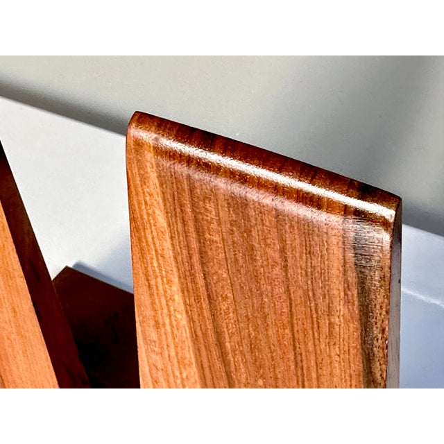 Mid-Century Modern German Bookends in Walnut and Brass, 1960s, Set of 2 For Sale - Image 6 of 12