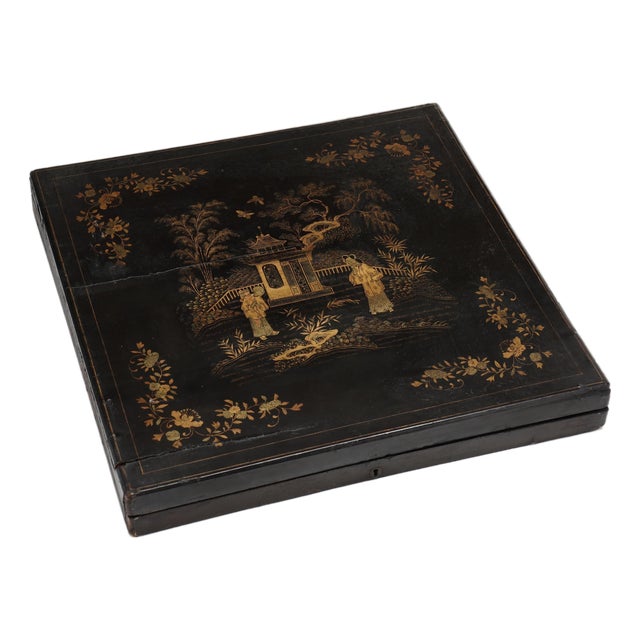 19th Century Large Chinese Lacquer Box For Sale