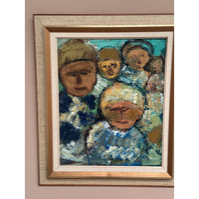 Gösta Falck, Sitting Child, 1960s, Oil on Canvas, Framed For Sale - Image 8 of 18