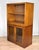 Vintage Chinoiserie Coastal Faux Rattan Bookshelf Cabinet For Sale - Image 4 of 11