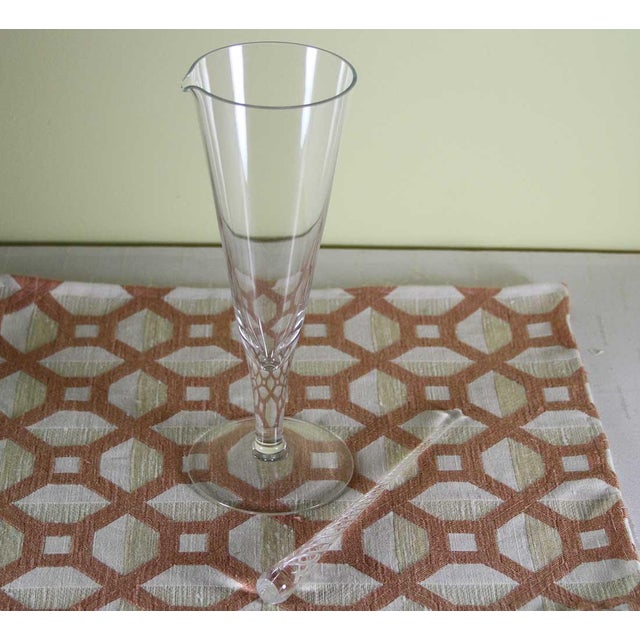 Glass 1990s Lovely Murano 9 Pc Crystal Set For Sale - Image 7 of 9