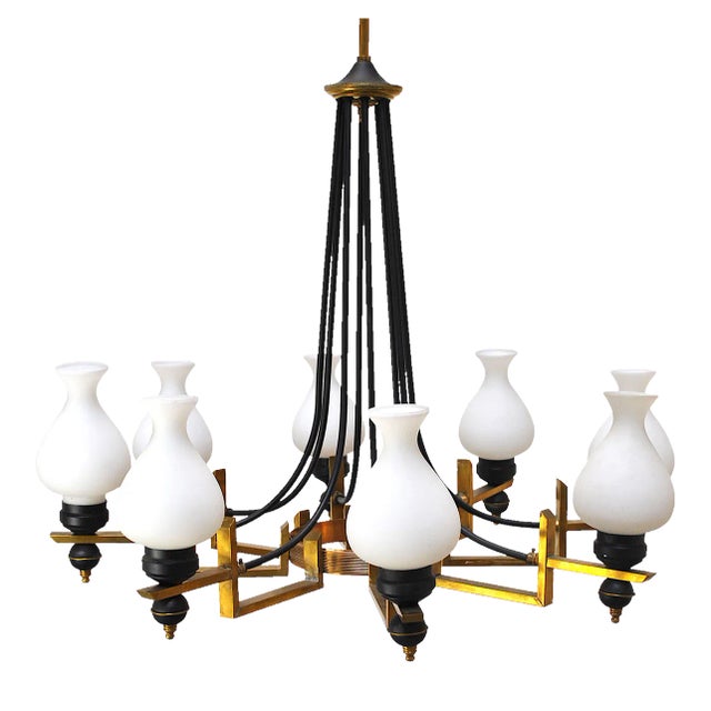 Mid-Century Italian Chandelier from Stilnovo, 1950s For Sale