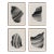 Framed Contemporary Abstract Giclee Prints - Set of 4 For Sale