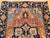Terra Cotta Antique Persian Heriz Serapi Rug, Hand-Knotted Wool, Geometric Pattern, Brick-Red & Blue, 3x3 For Sale - Image 8 of 13
