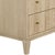 Not Yet Made - Made To Order Matthew Izzo Home Carmack Fluted Cerused Oak Three Drawer Side Table With Brass Knobs For Sale - Image 5 of 9