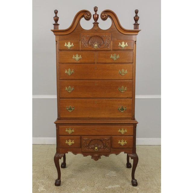 Benchmade Chippendale Ball & Claw Mahogany Highboy For Sale - Image 13 of 13