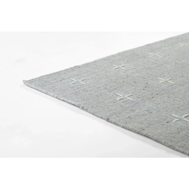 Momeni Oliver Light Blue Hand Loomed Area Rug 9' X 12' For Sale In Atlanta - Image 6 of 10