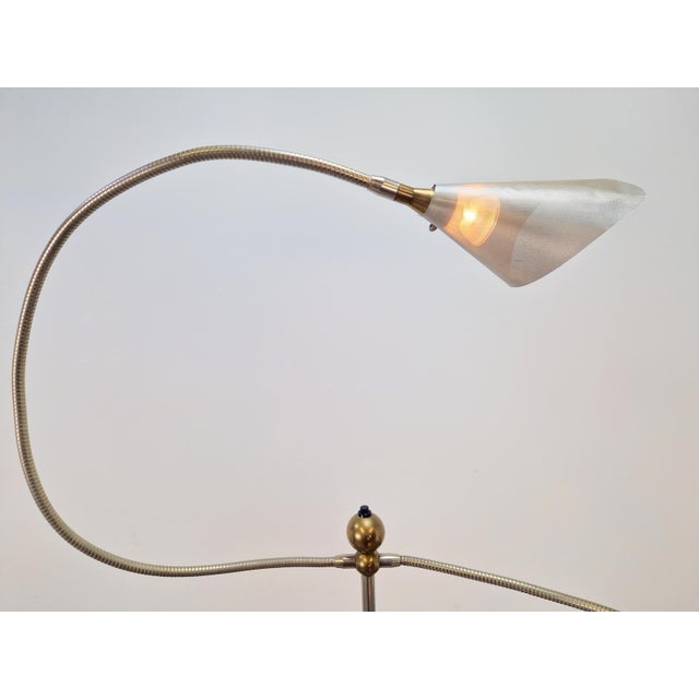 Metal Modernist No Name Terra Floor Lamp from Catellani & Smith, 1980s For Sale - Image 7 of 13