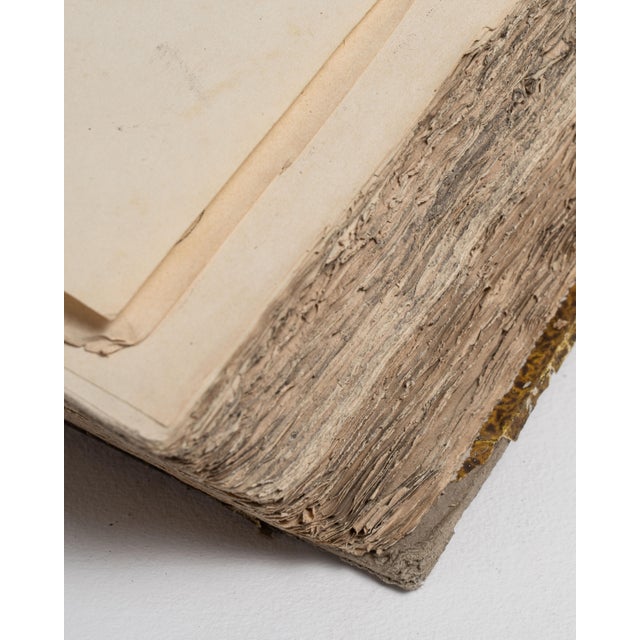 Wood Early 20th Century France Chocolate Wood Book For Sale - Image 7 of 15