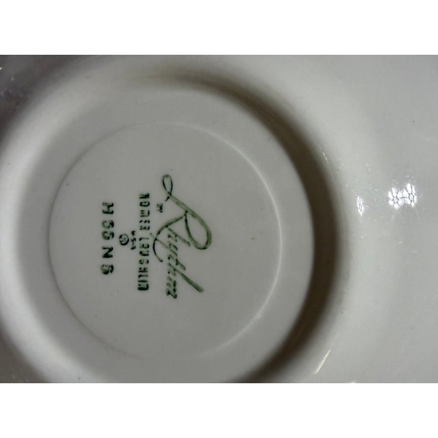 1950s Mid-Century Modern Homer Laughlin “Lotus Hai” Tea Cups, Saucers, Gravy Boat - 11 pcs For Sale - Image 10 of 11