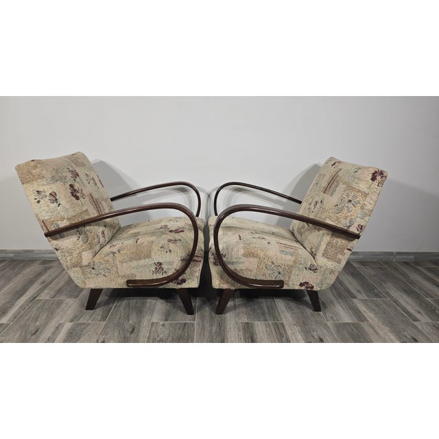 Vintage Armchairs from Jindrich Halabala, 1940s, Set of 2 For Sale - Image 4 of 11
