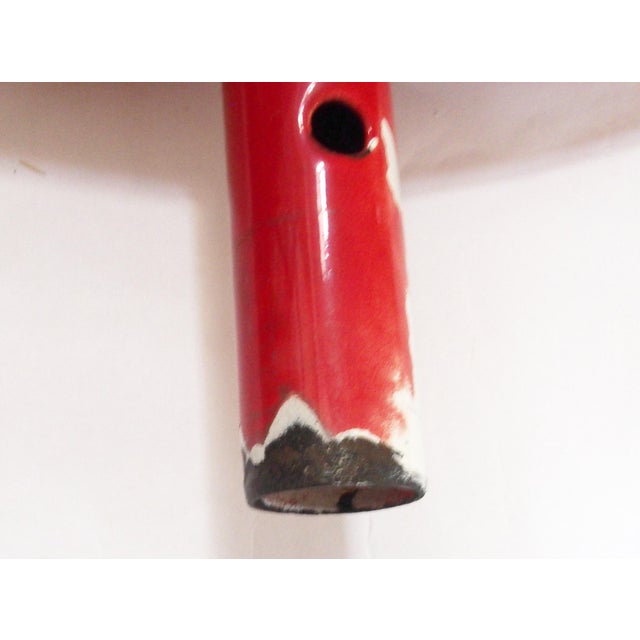 Black Large Double-Sided Coca Cola Enameled Sign, 1960s For Sale - Image 8 of 12