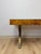 Mid 20th Century Vintage John Stuart MCM Burlwood Executive Desk Bronze Legs Glass Top Collectable For Sale - Image 5 of 13