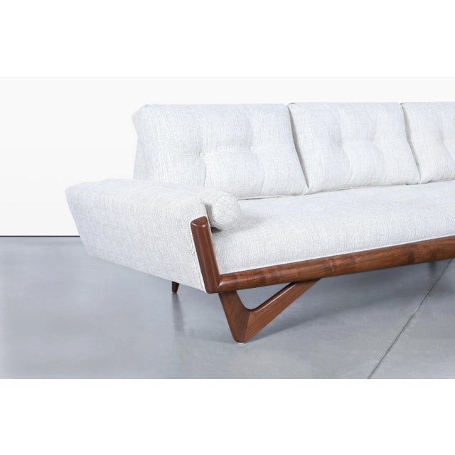 Mid-Century Modern Mid-Century Modern Walnut Gondola Sofa by Adrian Pearsall for Craft Associates For Sale - Image 3 of 12