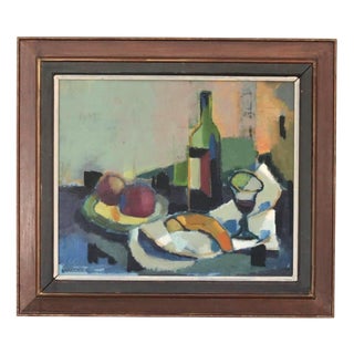 Kåge Lifwendal, Vino Tinto, 1956, Oil on Panel, Framed For Sale