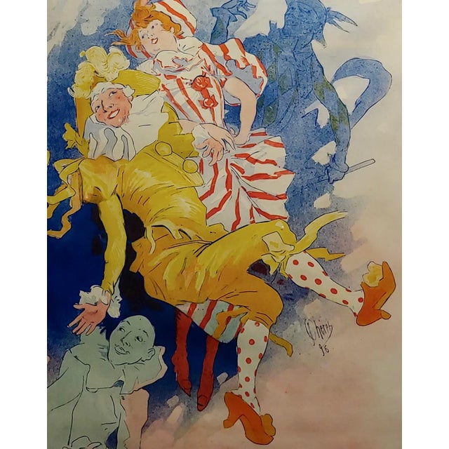 Grands Magasins Du Louvre -Original 1897 French Poster by Jules Cheret For Sale - Image 4 of 11