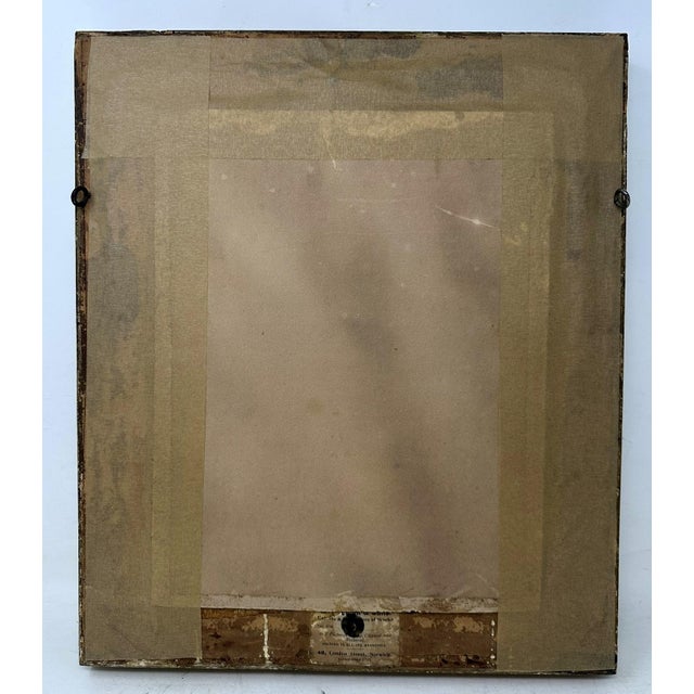 Gold Regency Silk Embroidered Sampler Anjelica Kauffmann Engraving Shakespeare's Tomb For Sale - Image 8 of 8