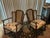Brown Pair of Vintage Cane‑Back Floral Rocking Armchairs For Sale - Image 8 of 12