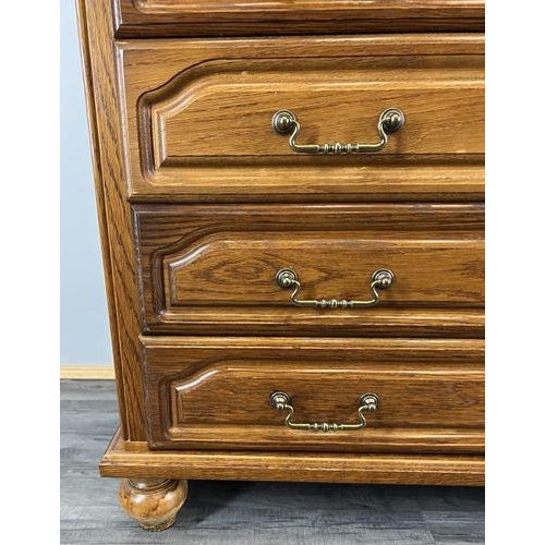 Vintage French Chest of 4 Drawers with Brass Handles For Sale - Image 6 of 16