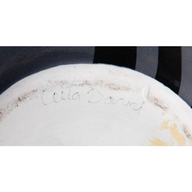 Contemporary Ulla Darni (1937 - 2022) - Reverse Painted Lamp - 21" H X 18 1/2" W For Sale - Image 11 of 12