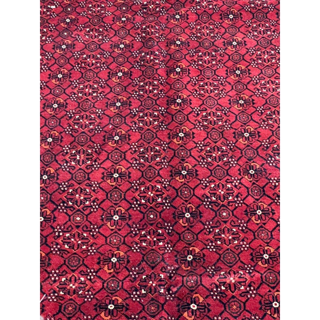 Afghan Turkmen Wool Rug 8’3” X 11’ For Sale - Image 4 of 6