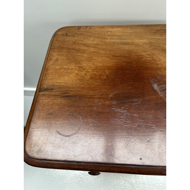 Antique Mahogany Sewing Table For Sale - Image 9 of 10