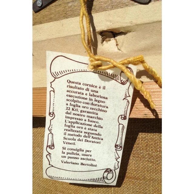 Late 19th Century Carlo Ceroni, Portrait, 1870, Oil on Canvas, Framed For Sale - Image 5 of 6