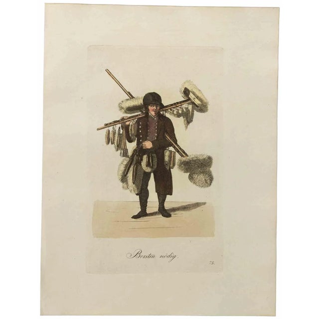 Christoph Suhr, Borsten Nodig, Etching, 1808 For Sale