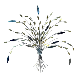 1990s Curtis Jere Style Metal Wall Tree Art Sculpture