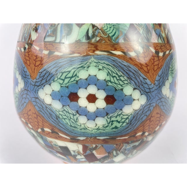 Mid-Century Modern Jean Gerbino Mosaic Ceramic Vase, Vallauris, France, Mid-20th Century For Sale - Image 3 of 12