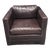 Leather Swivel Chair From Mitchell Gold + Bob Williams For Sale