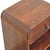 Modern Chestnut-Finish Mango Wood 1-Drawer Open-Shelf Nightstand For Sale - Image 3 of 8