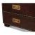 Brown Campaign Style Form Dresser For Sale - Image 8 of 11