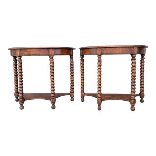 1970s French Demi Lune Consolé Table For Sale