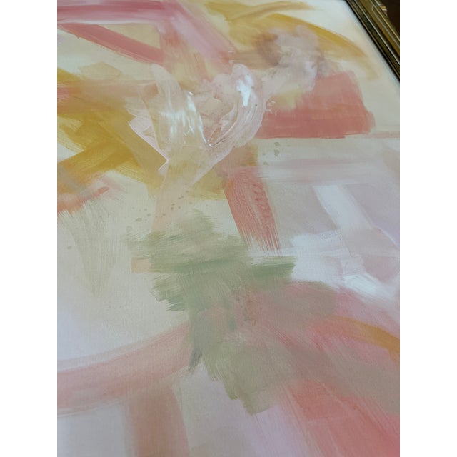 Abstract Painting Pink #2 on Stretched Canvas For Sale - Image 12 of 15
