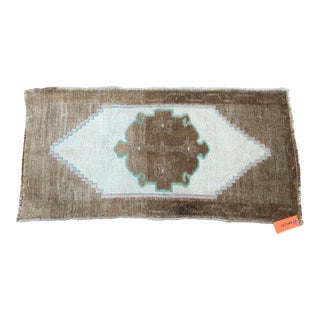 Vintage Turkish 2x3 Mini Rug For Sale