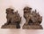 Bronze 19th Century Chinese Foo Dogs Gilt Bronze Lions Bookends- A Pair For Sale - Image 8 of 13
