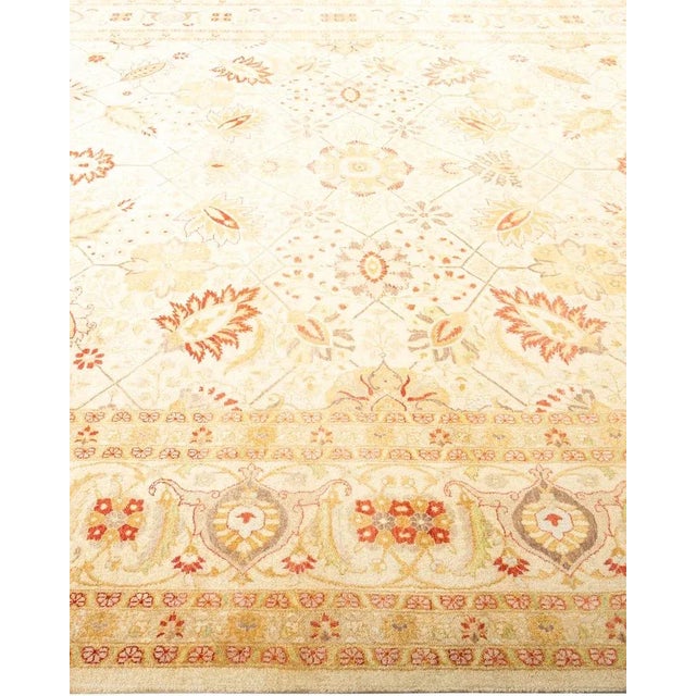 Solo Rugs Mogul, One-of-a-Kind Hand-Knotted Area Rug in Ivory, 8' 3" x 14' 0" For Sale - Image 4 of 8