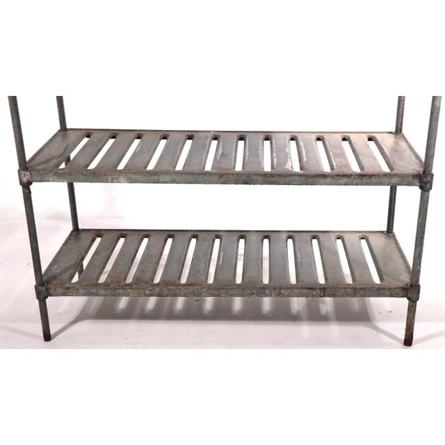 Metal 3 Industrial Shelf Units For Sale - Image 7 of 12