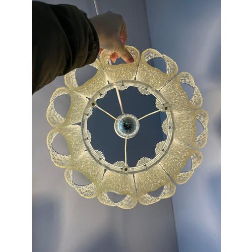 Ice Glass Pendant Lamp from Marbach Leuchten For Sale - Image 4 of 11