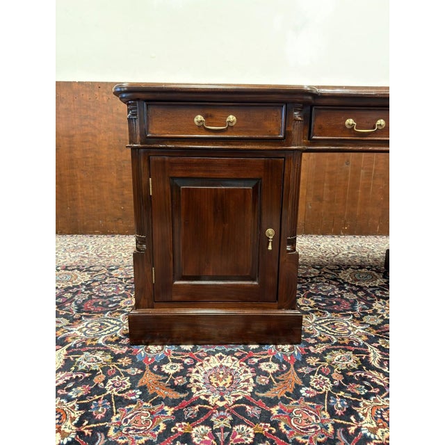English Desk with Green Inlay For Sale - Image 9 of 18