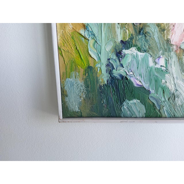 Floral Abstract Impressionist Swedish Painting by Bente Bjerregaard For Sale - Image 10 of 17