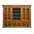 Brown Large Walnut and Gilded Wood Bookcase, Italy, 1980s For Sale - Image 8 of 8