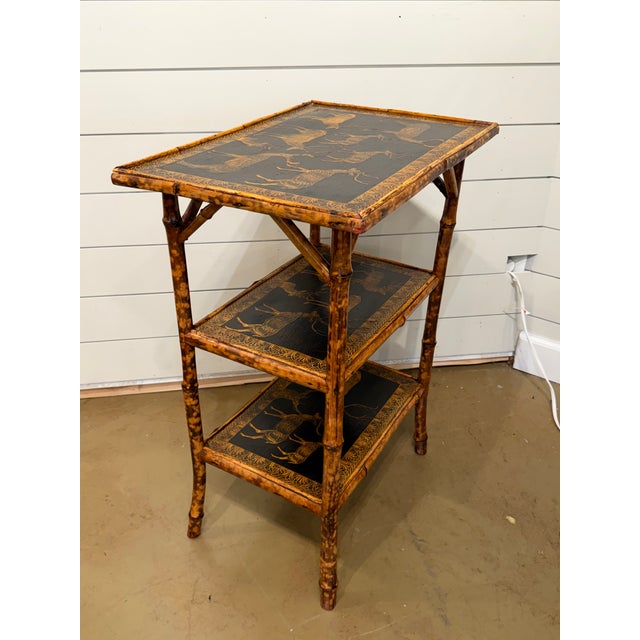 19th Century English Decoupage Side Table For Sale - Image 4 of 7
