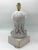 Bust of a Greco-Roman maid in white and gold ceramic table lamp, 1950s. European Plug (up to 250V).The wiring of this item...
