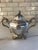 English Vintage Hand-Chafed Maker's Marked Silver Plate Coffee and Tea Service - 8 Piece Set For Sale - Image 3 of 12