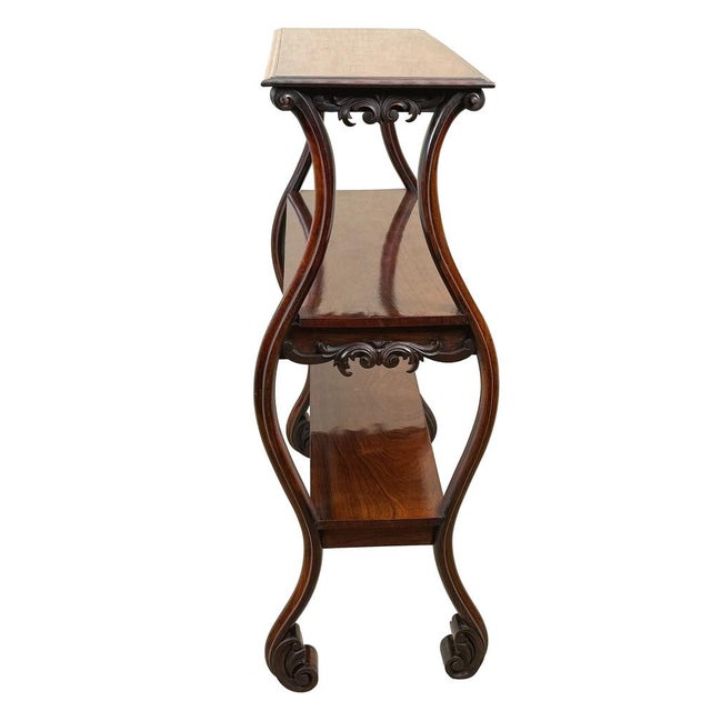Antique Rosewood Central Standing Shelves, 1840 For Sale - Image 4 of 15