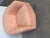 Pair of Diminutive 1970s Pink Silk Channel-Quilted Swivel Club Chairs For Sale - Image 4 of 15
