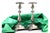 Silver Candlesticks with with Acanthus Leaves Embossed Shaft and Flattened Feet with Reliefs, Set of 2 For Sale - Image 10 of 10