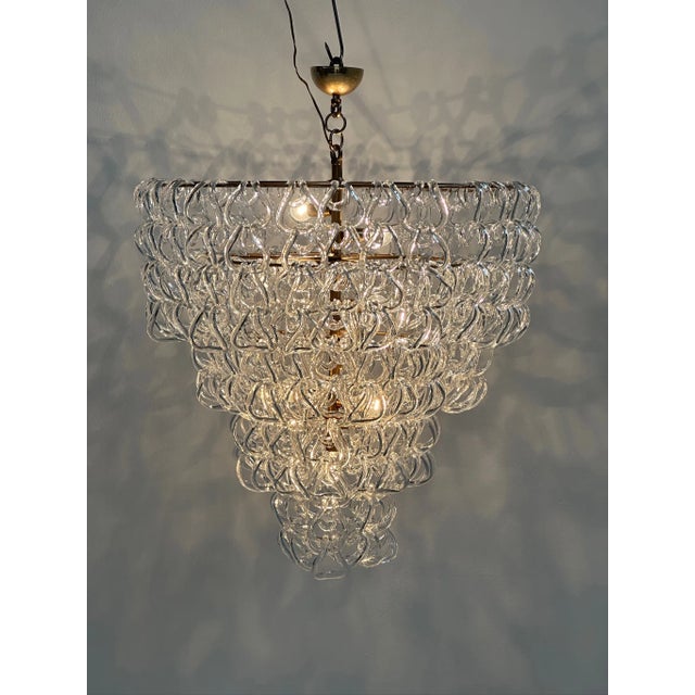 Vintage Chandelier by Angelo Mangiarotti, 1980s For Sale - Image 11 of 11